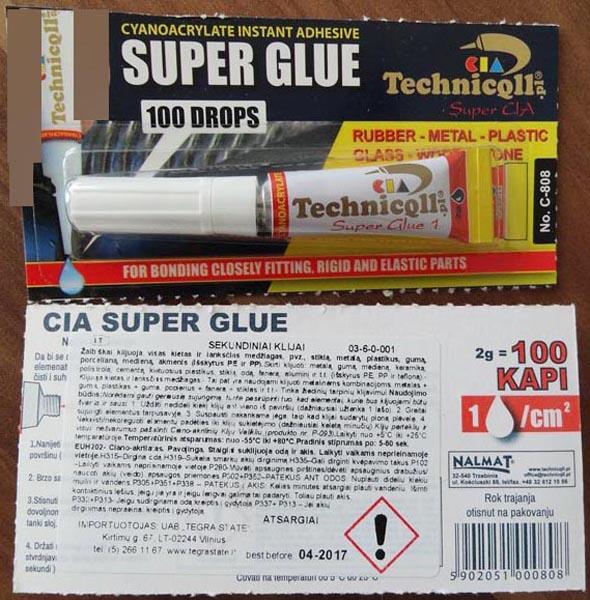 CIA Technicqll / NALMAT — Cyanoacrylate instant adhesive E SUPER GLUE