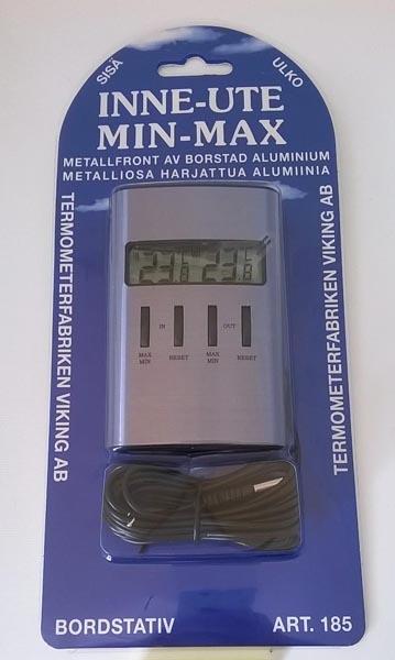 TERMOMETERFABRIKEN VIKING — Inne-Ute Min-Max