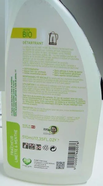 PLANET PURE — Détartrant forte solution ('Descaler strong solution')