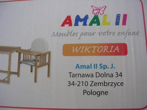 AMAL II — FA ETETŐSZÉK ('Wooden high chair')