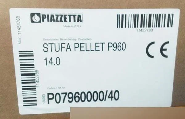 PIAZZETTA — Stufa Pellet