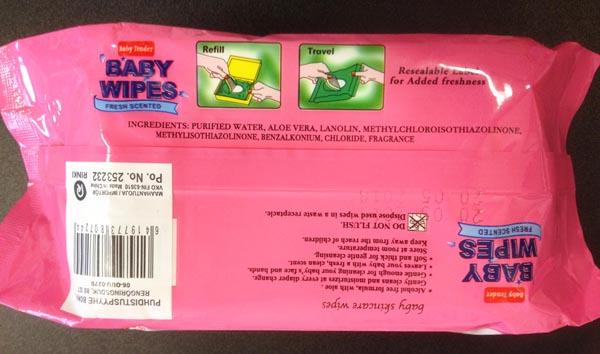 Baby tender — Baby wipes, fresh scented