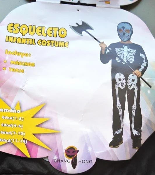 CHANG HONG — Esqueleto Infantil Costume