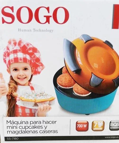SOGO — Máquina para hacer mini cupcakes y magdalenas caseras ('Machine to make home made mini-cupcakes and