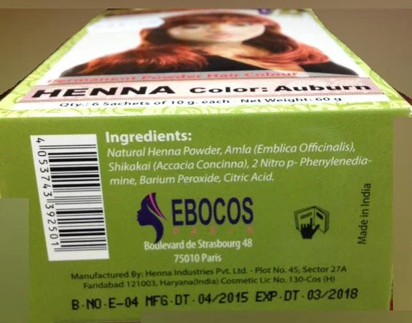Profix Organics Olive Oil / EBOCOS — Permanent Powder Hair Colour - HENNA
