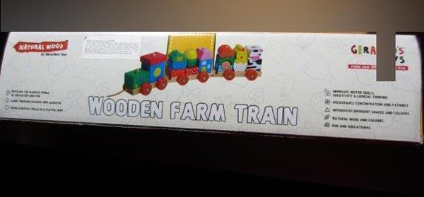 GERARDO'S TOYS — WOODEN FARM TRAIN