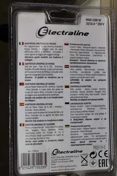 ELECTRALINE — Travel plug adaptor