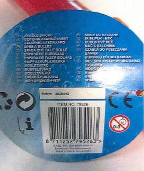 BUBBLEZ — Seifenblasenschwert ('Bubble sword')