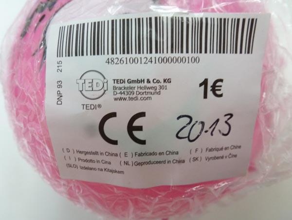 TEDI — Soft rubber ball