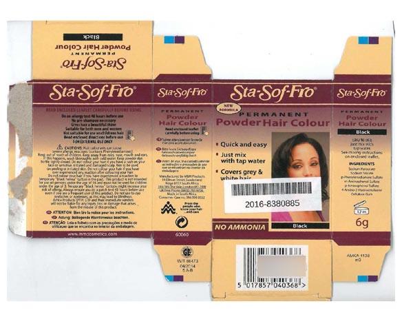 Sta-Sof-Fro — Permanent Powder Hair Colour