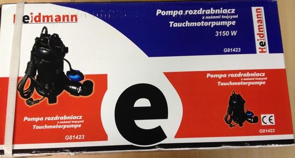 Heidmann — Pompa rozdrabniacz / Tauchmotorpumpe