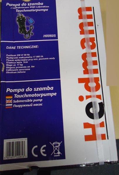 Heidmann — Pompa do SzambaTauchmotorpumpe