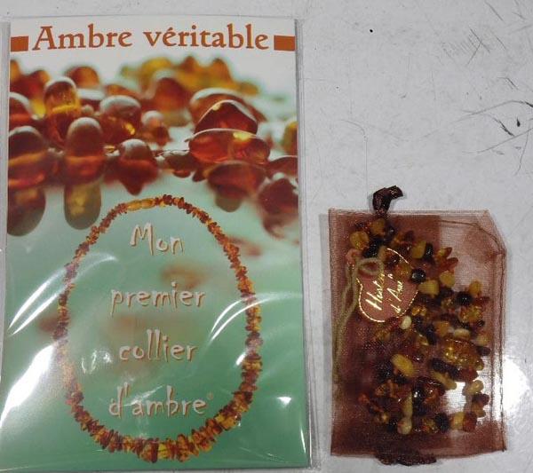 Mon premier collier d'ambre ('My first amber necklace')