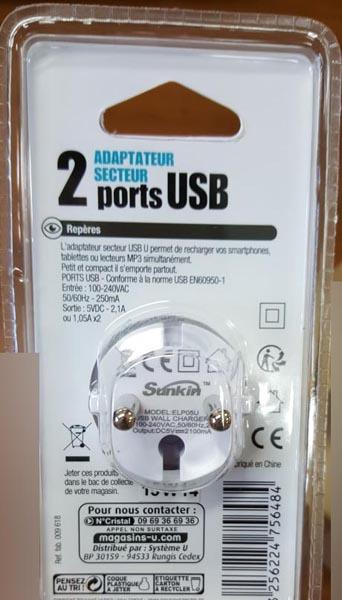 Système U — Adaptateur Secteur