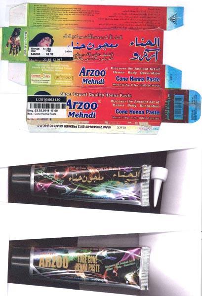 Arzoo — Cone Henna Paste
