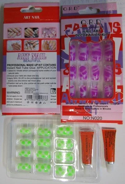 O.R.D — 1.) NAIL ART DECORATION KIT - ART NAIL BEAUTIFUL; 2.) Splendid Nail; 3.) NAIL ART - CRACKING NAIL AR