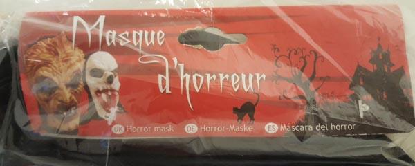 Masque d'horreur ('Horror mask')