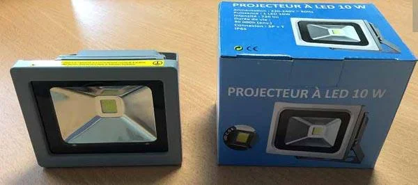RIBITECH — Projecteur à LED 10 W (10W LED floodlight)