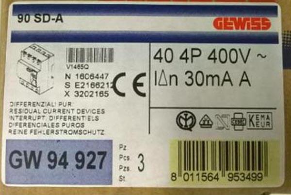 Gewiss — AP01203, FR60153N, FR60154N, FR60155N, FR60159N, FR60232N, FR60238N, FR60239N, FR60241N, GW68482, GW