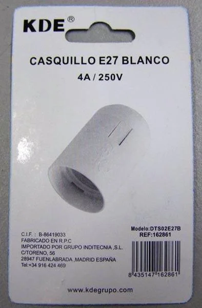 KDE — Casquillo E27 Blanco