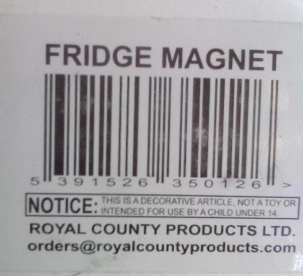 ROYAL COUNTY — Fridge Magnet