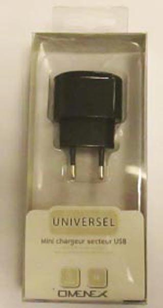 OMENEX — Universel Mini Chargeur Secteur USB / USB Power Supply
