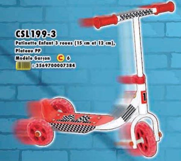 STREET-TEENS BOYS — Patinette Enfant 3 roues [3-wheeled child scooter]