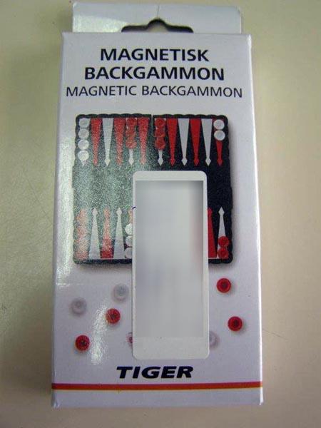 TIGER — MAGNETISK BACKGAMMON ('Magnetic Backgammon')