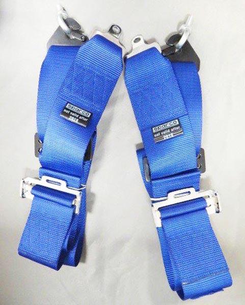 SPARCO / SABELT / TAKATA  (COUNTERFEIT) — 3" 4 / 6 POINT HARNESS Red/Black/Blue QUICK RELEASE CAMLOCK (COUNTERFEIT)