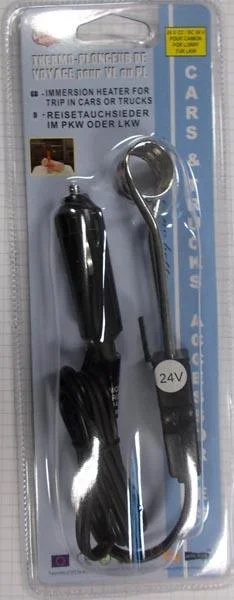 Immersion Heater for Trip in Cars or Trucks