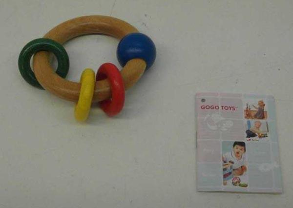 GOGO Toys — Wooden 3 Ring Shaker