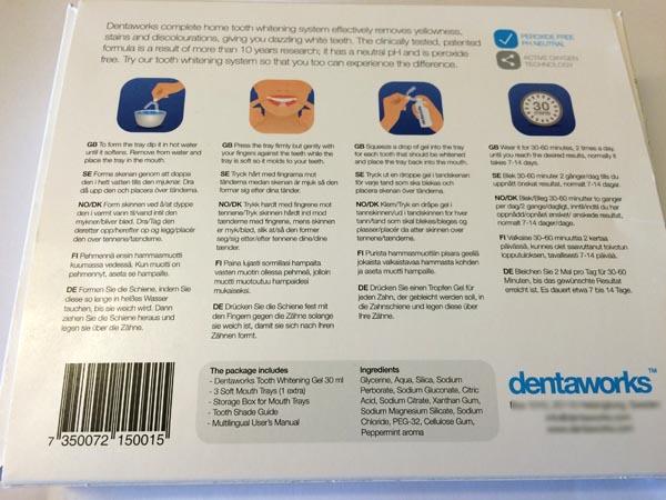 Dentaworks — Dentaworks Tooth Whitening System
