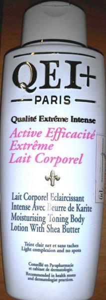 Laboratoire Pharmaplus — QEI+ Paris - Qualité Extrême Intense - Active Efficacité Extrême Lait Corporel