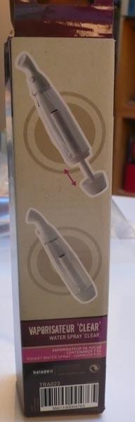 Baladéo — Vaporisateur 'CLEAR' ("water spray")