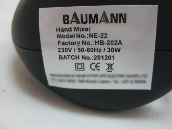 BAUMANN — Hand Mixer