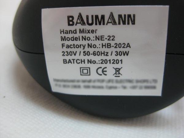 BAUMANN — Hand Mixer