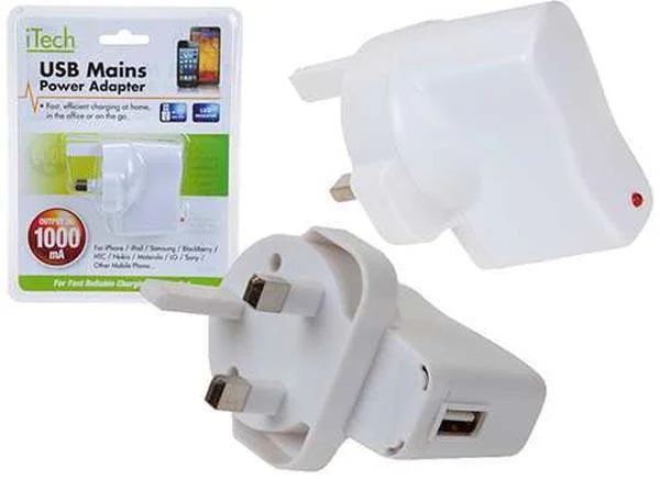 PMS International — iTech USB Mains Power Adapter