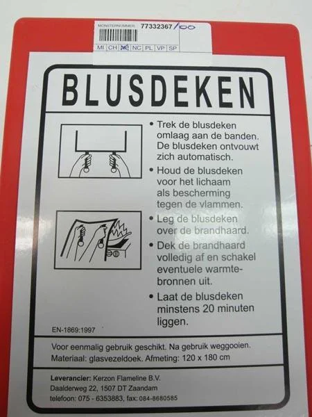 Kerzon Flameline B.V. — Blusdeken