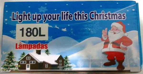 Light up your life this Christmas, 180L Lampadas