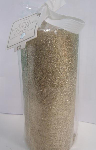 Next — Gold Decorative Pillar Candle