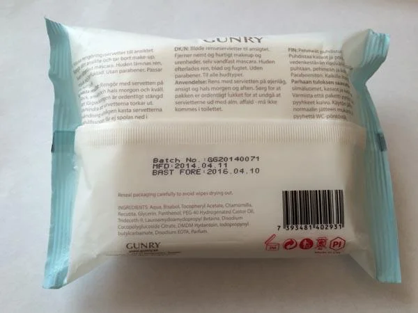 Gunry — Cleansing wipes