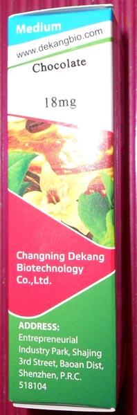 DEKANG — Vapor flavor - Chocolate
