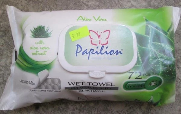 Papilion — Wet towel Aloe Vera
