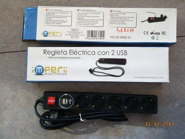 iMPerii — Regleta Eléctrica con 2 USB