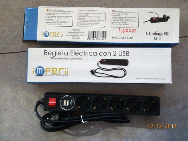 iMPerii — Regleta Eléctrica con 2 USB