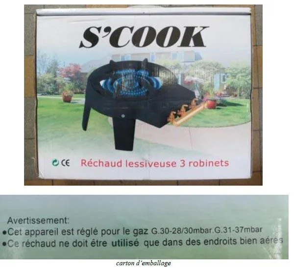 S'Cook — Réchaud Lessiveuse 3 Robinets