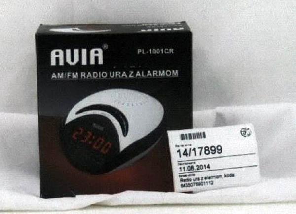 AVIA — AM/FM RADIO URA Z ALARMOM