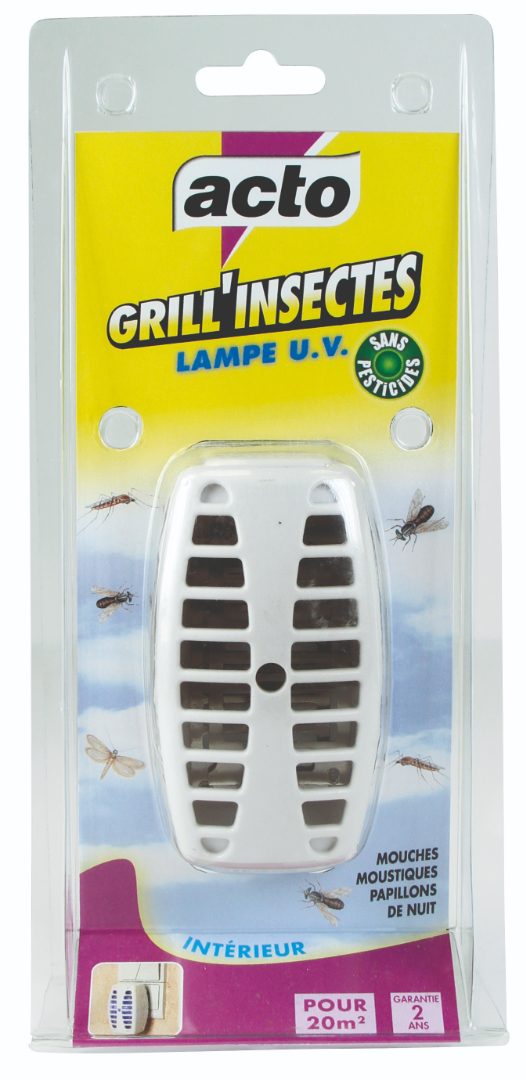 acto — grill'insectes lampe u.v. petit modèle