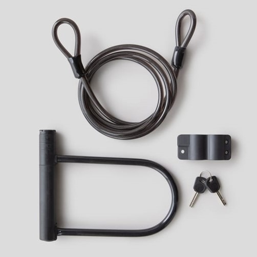 monoprix bike — antivol u + câble