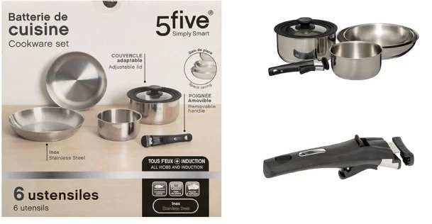 5five — batterie inox 6pcs brillance